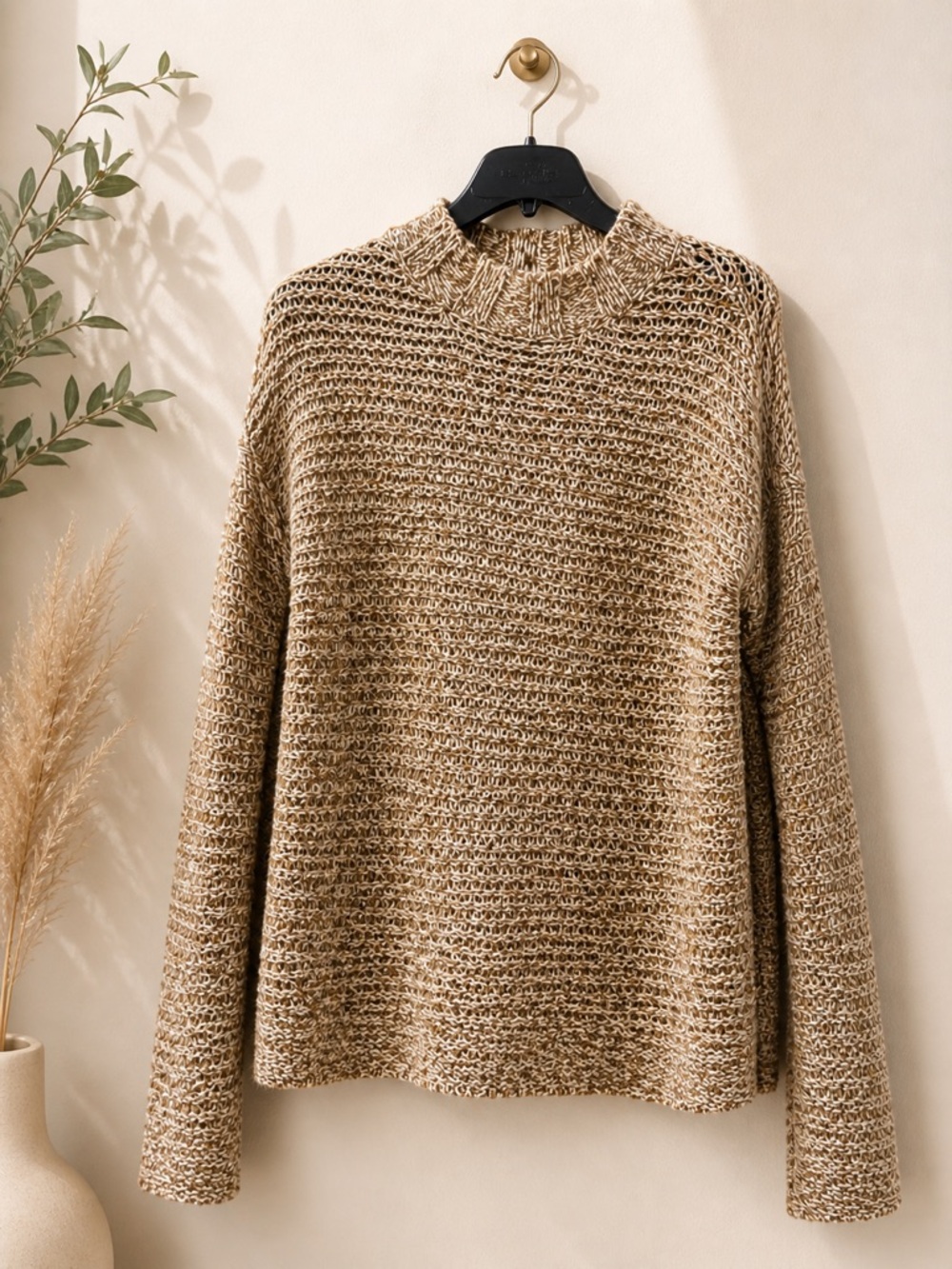 Cozy Chunky Knit Sweater - Beige